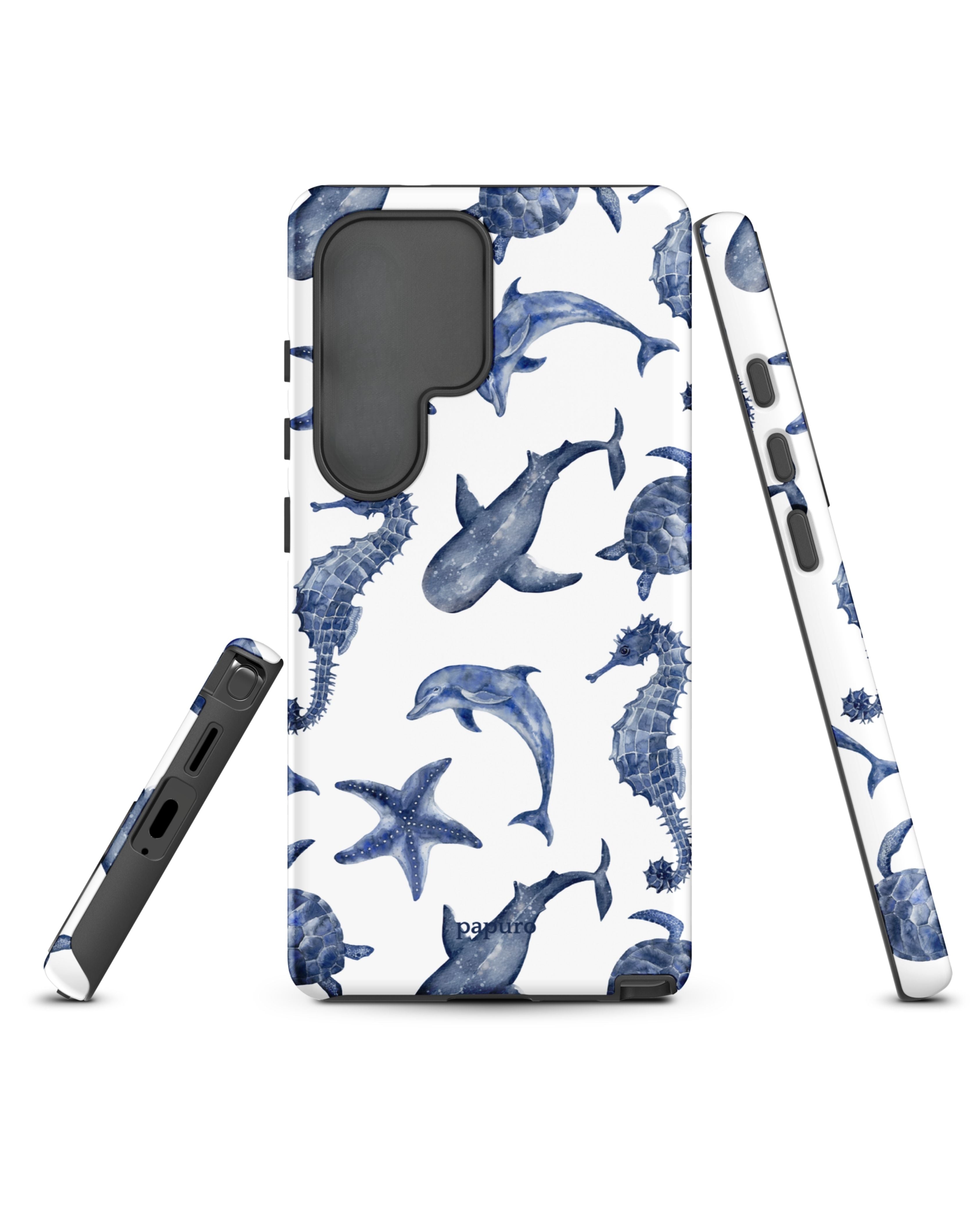 Blue Sea Creatures Samsung Phone Case