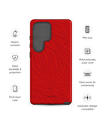 Striped Rouge Samsung Phone Case