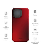 Rouge Noir Mélange iPhone Case