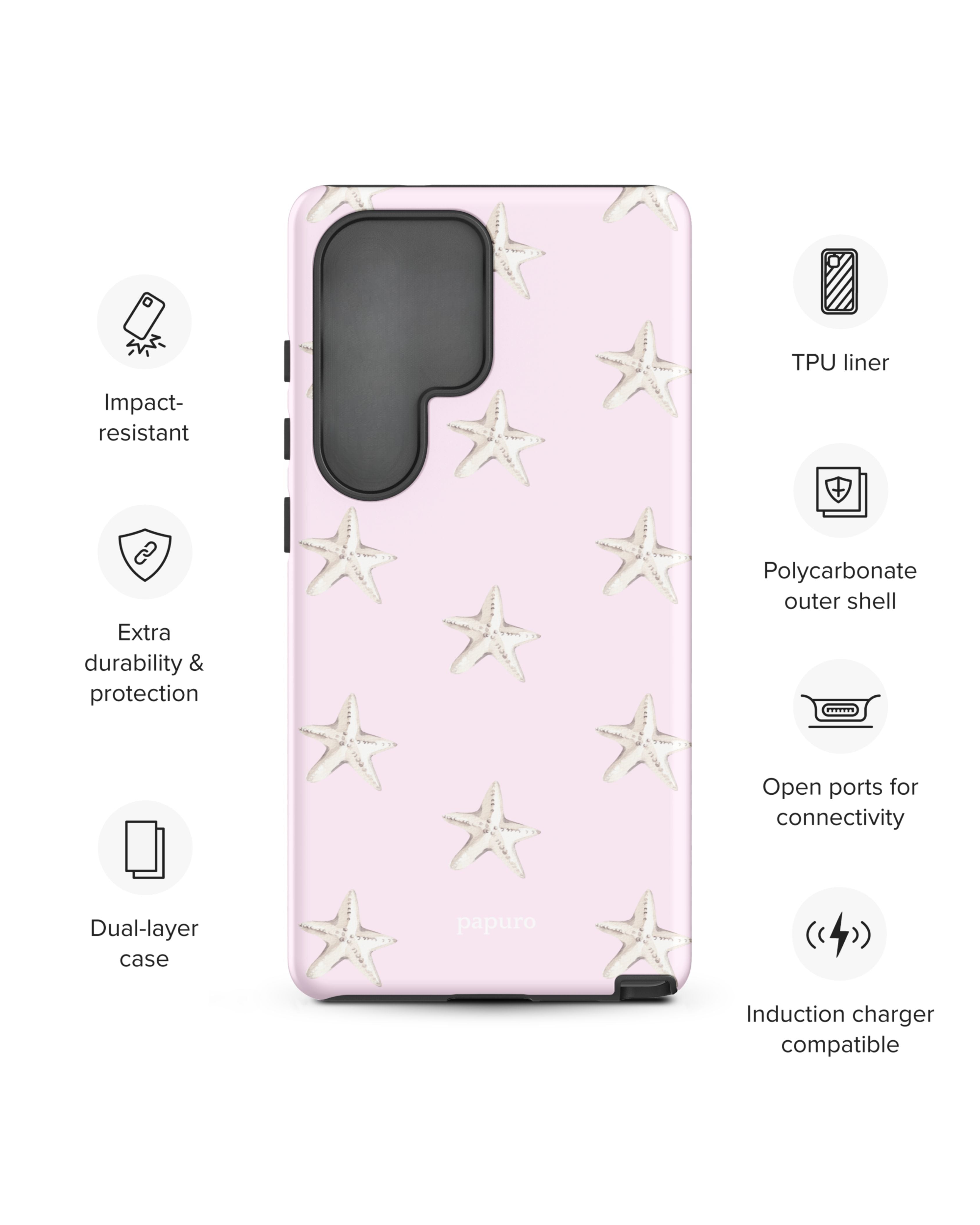 Pink Seashell Samsung Phone Case