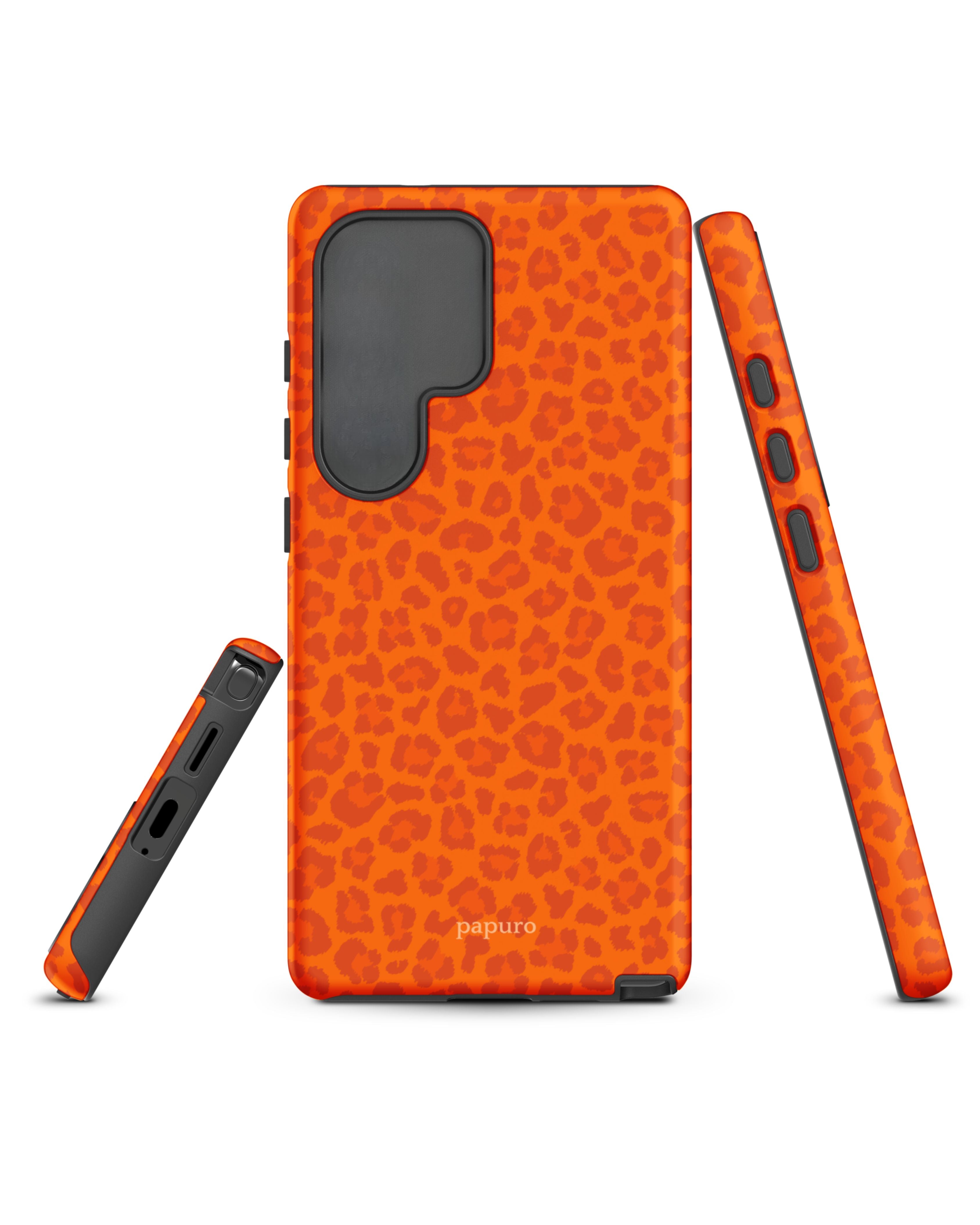 Cheetah Orange Samsung Phone Case