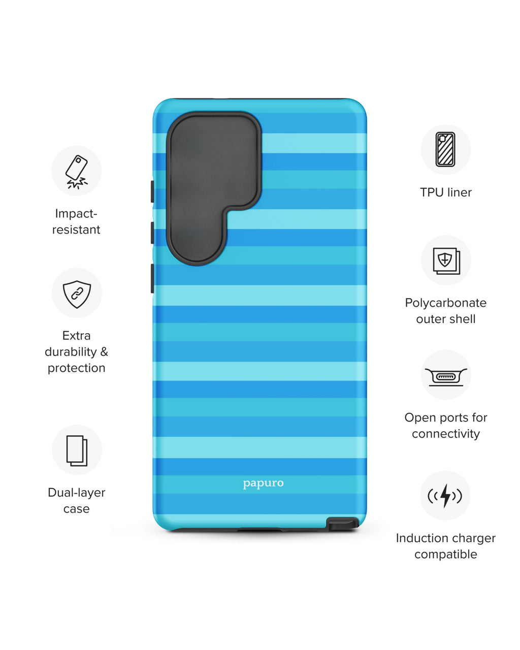 Blue Beach Band Samsung Phone Case