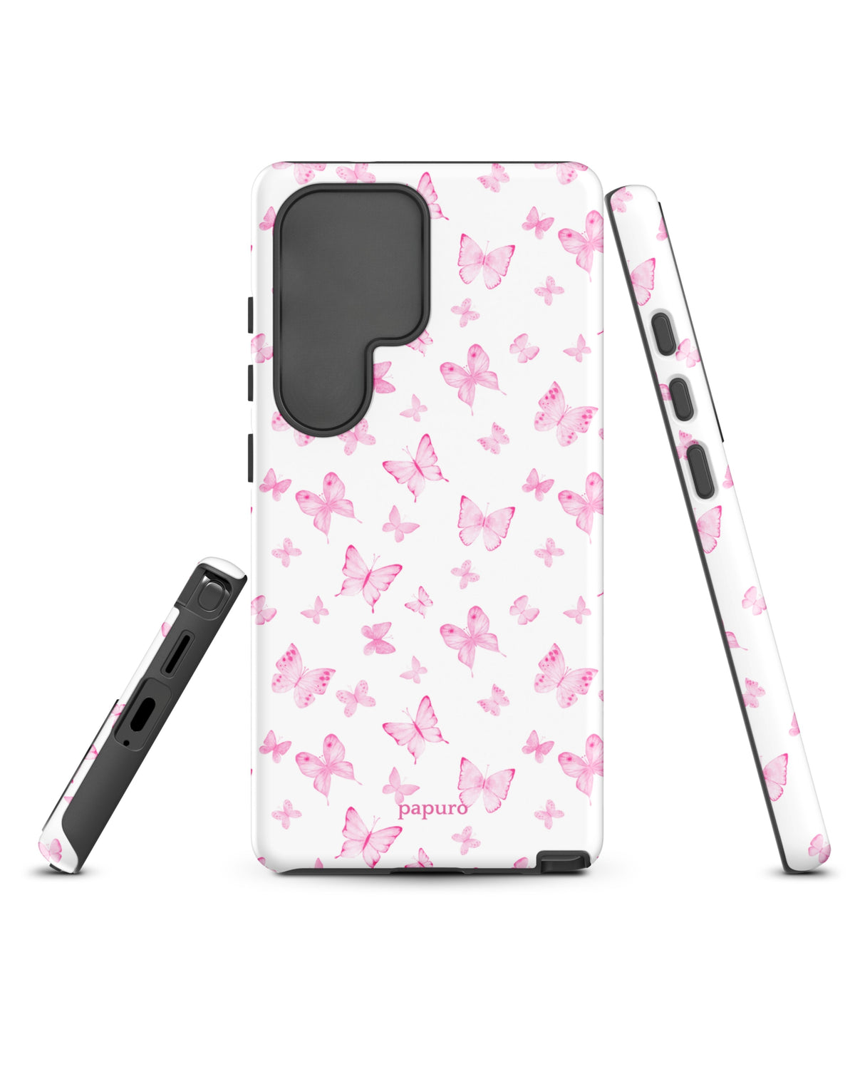 Pink Butterflies Samsung Phone Case