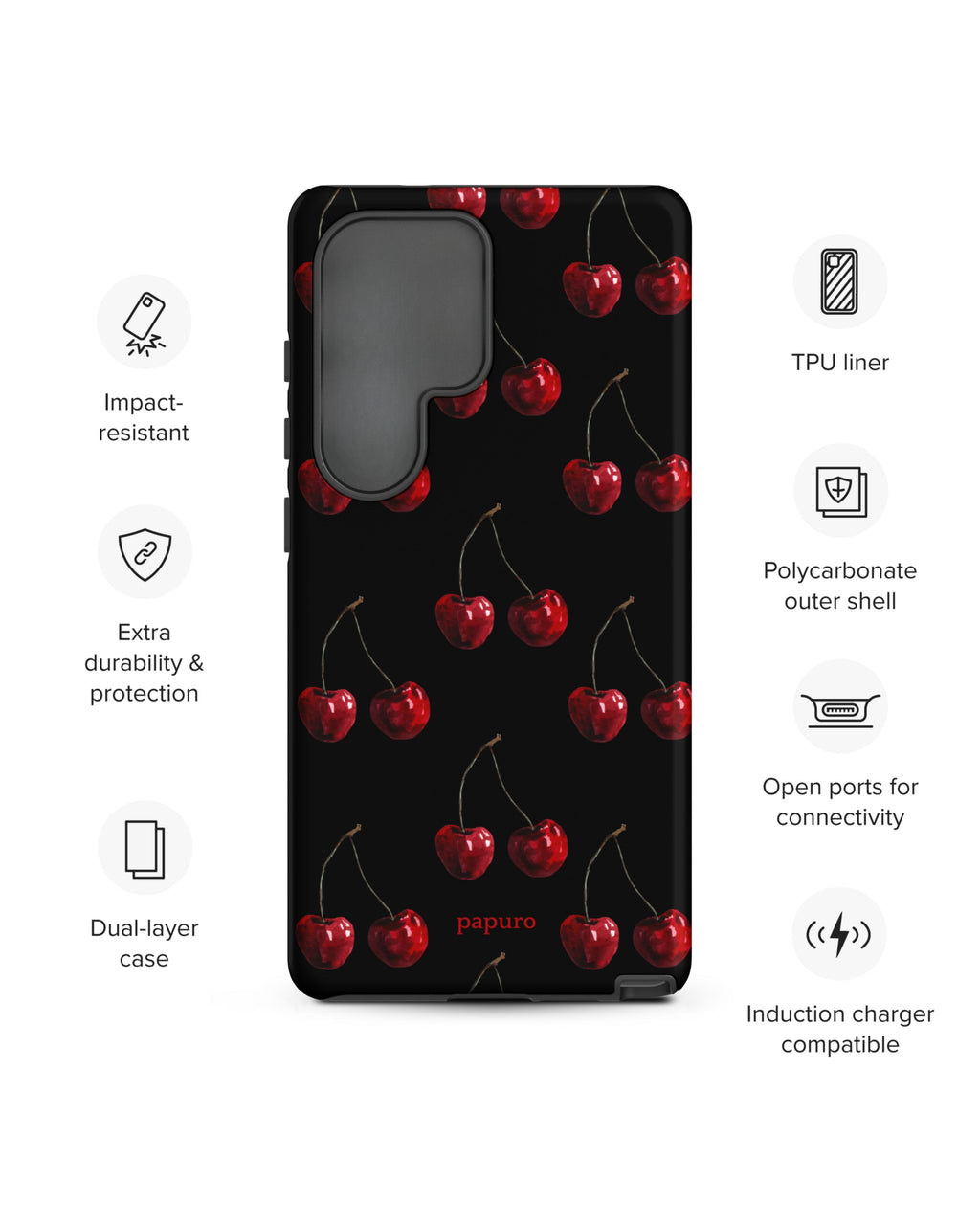 Dark Cherries Samsung Phone Case