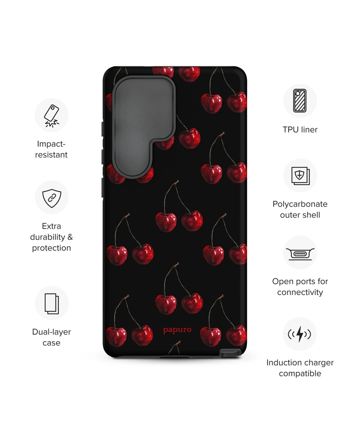 Dark Cherries Samsung Phone Case