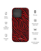Striped Red iPhone Case