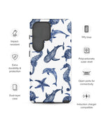 Blue Sea Creatures Samsung Phone Case