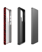 Striped Red Samsung Phone Case