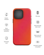 Rose Orange Mélange iPhone Case