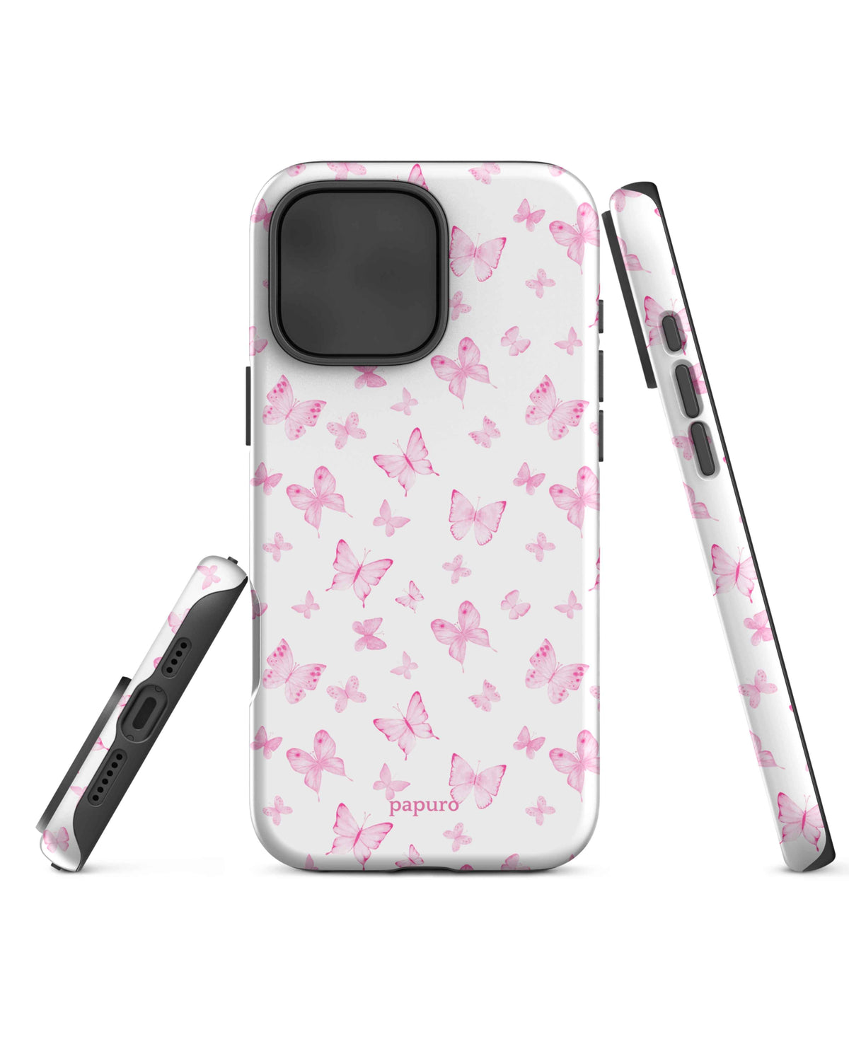 Pink Butterflies iPhone Case
